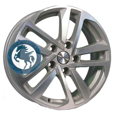   h0400758.  Khomen Wheels KHW1612 (Huyndai/Mazda) 6,516 5/114,3 ET45 67,1 F-Silver-FP
