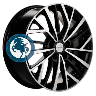   h0401010.  Khomen Wheels KHW1717 (Changan/Geely/Lexus/Toyota) 717 5/114,3 ET45 60,1 Black-FP