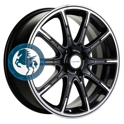   h0401011.  Khomen Wheels KHW1707 (Lada Vesta Cross) 6,517 4/100 ET43 60,1 Black-FP