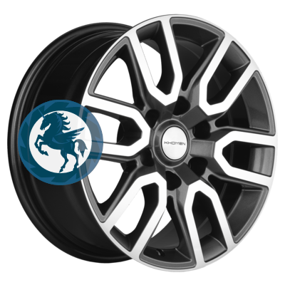   h0401016.  Khomen Wheels KHW1723 (Pajero) 817 6/139,7 ET46 67,1 Gray-FP