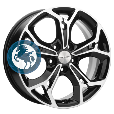   h0401676.  Khomen Wheels KHW1702 (Kia K5) 717 5/114,3 ET48 67,1 Black-FP