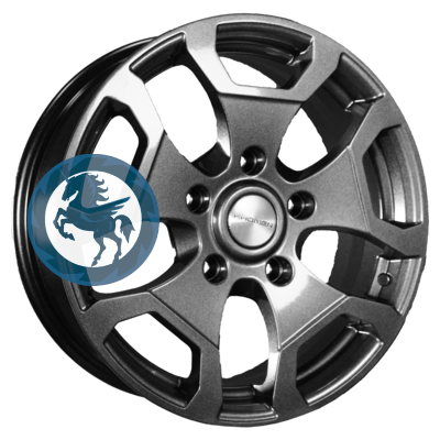   h0401711.  Khomen Wheels KHW1725 (Niva 4x4) 6,517 5/139,7 ET35 98,5 Gray