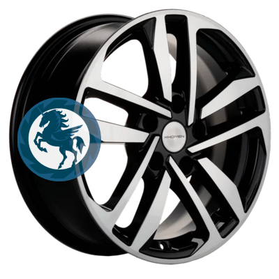  h0401731.  Khomen Wheels KHW1612 (Polo) 6,516 5/100 ET39 57,1 Black-FP