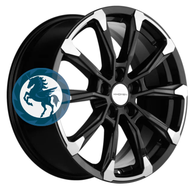   h0401761.  Khomen Wheels KHW1808 (Geely Coolray) 7,518 5/114,3 ET50 54,1 Black-FP