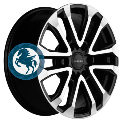   h0401816.  Khomen Wheels KHW1805 (LC Prado) 7,518 6/139,7 ET25 106,1 Black-FP