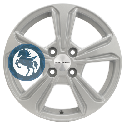   h0401817.  Khomen Wheels KHW1502 (Nexia) 615 4/100 ET45 56,6 F-Silver