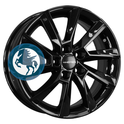   h0401820.  Khomen Wheels KHW1507 (Polo) 615 5/100 ET40 57,1 Black
