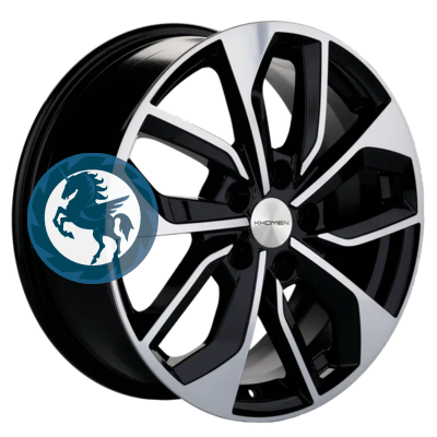 Фотография товара h0401840. Диск Khomen Wheels KHW1703 (Jac/Москвич 3) 7х17 5/108 ET40 54,1 Black-FP