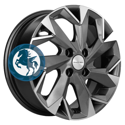   h0401851.  Khomen Wheels KHW1508 (Logan/Sandero) 615 4/100 ET40 60,1 Gray-FP