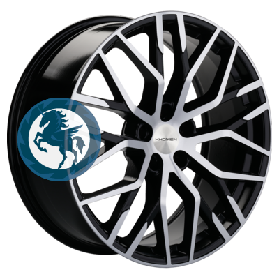Фотография товара h0402129. Диск Khomen Wheels KHW2005 (Li 7/9) 8,5х20 5/120 ET45,5 62,5 Black-FP