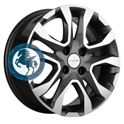   h0402272.  Khomen Wheels KHW1503 (XRay) 615 4/100 ET40 60,1 Gray-FP