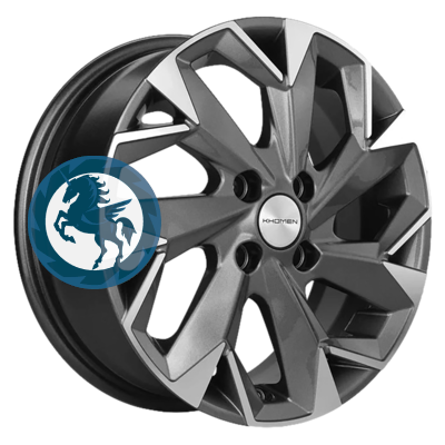   h0402397.  Khomen Wheels KHW1402 (Accent/Getz/i20) 5,514 4/100 ET38 67,1 Gray-FP
