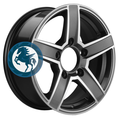   h0402398.  Khomen Wheels KHW1614 (Niva 4x4 Bronto) 6,516 5/139,7 ET35 98,5 Gray-FP