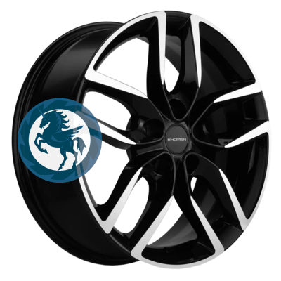   h0402739.  Khomen Wheels KHW1708 (Nissan Tiida) 6,517 5/114,3 ET45 66,1 Black-FP