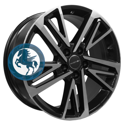   h0402884.  Khomen Wheels KHW1815 (Tugella) 818 5/108 ET46 63,4 Black-FP