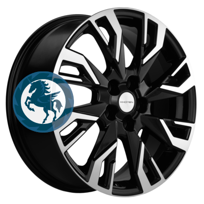   h0402956.  Khomen Wheels KHW1809 (Kodiaq/Tiguan) 718 5/112 ET43 57,1 Black-FP