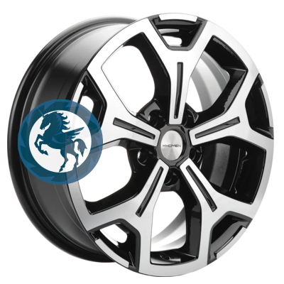   h0403093.  Khomen Wheels KHW1710 (Jolion) 6,517 5/114,3 ET37 66,5 Black-FP