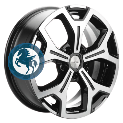   h0403094.  Khomen Wheels KHW1710 (Chery Tiggo/Tiggo 7 Pro) 6,517 5/108 ET33 60,1 Black-FP