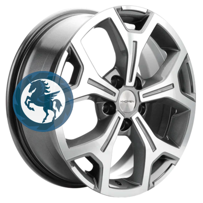   h0403098.  Khomen Wheels KHW1710 (Chery Tiggo 7pro) 6,517 5/108 ET33 60,1 Gray-FP