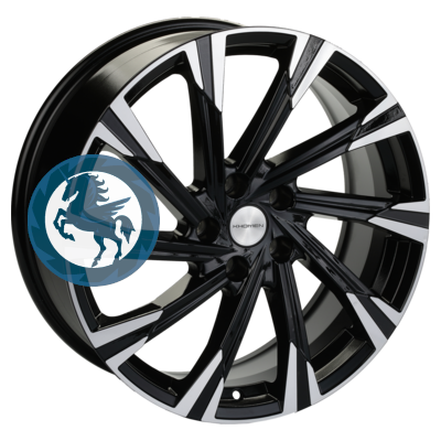   h0403116.  Khomen Wheels KHW1901 (Kodiaq/Tiguan) 7,519 5/112 ET43 57,1 Black-FP