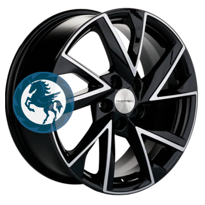   h0403126.  Khomen Wheels KHW1714 (Changan CS55/CS75 FL) 717 5/114,3 ET45 60,1 Black-FP