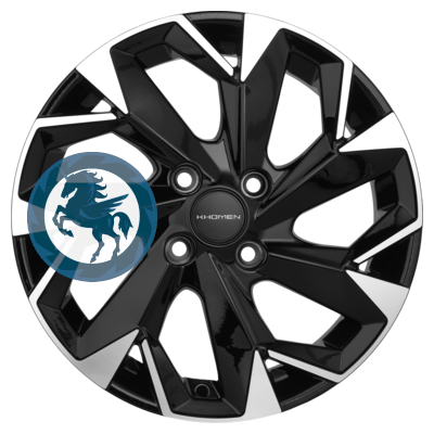   h0403189.  Khomen Wheels KHW1508 (Cobalt) 615 4/100 ET39 56,6 Black-FP