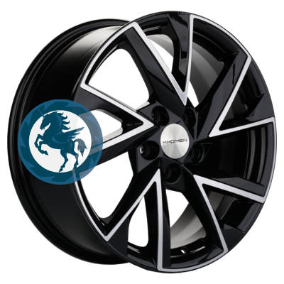  h0403197.  Khomen Wheels KHW1714 (DFM AX 7) 717 5/108 ET43 65,1 Black-FP