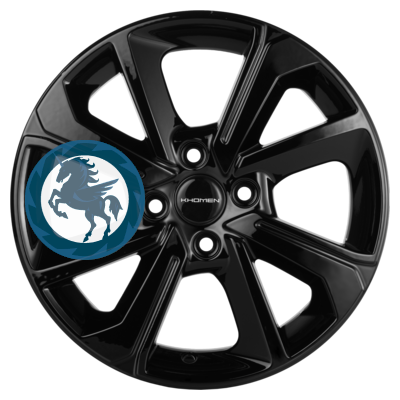  h0403209.  Khomen Wheels KHW1501 (Nexia) 615 4/100 ET45 56,6 Black
