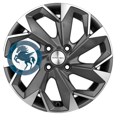   h0403212.  Khomen Wheels KHW1508 (Nexia) 615 4/100 ET45 56,6 Gray-FP