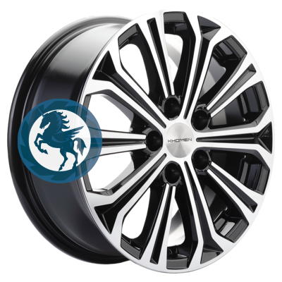   h0403298.  Khomen Wheels KHW1610 (DFM 580) 6,516 5/110 ET45 67,1 Black-FP