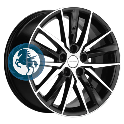   h0404053.  Khomen Wheels KHW1807 (Geely Coolray) 818 5/114,3 ET53 54,1 Black-FP