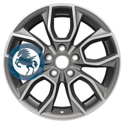   h0404062.  Khomen Wheels KHW1713 (Ceed) 717 5/114,3 ET53 67,1 Gray-FP