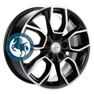   h0404070.  Khomen Wheels KHW1713 (Changan CS35 Plus) 717 5/110 ET46 63,3 Black-FP