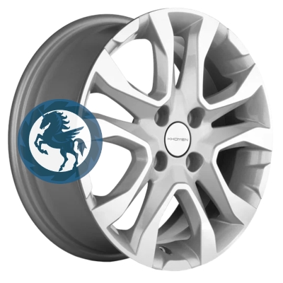   h0404159.  Khomen Wheels KHW1503 (Vesta) 615 4/100 ET50 60,1 F-Silver-FP