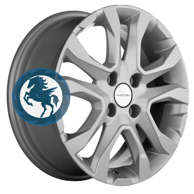   h0404163.  Khomen Wheels KHW1503 (Logan) 615 4/100 ET40 60,1 F-Silver