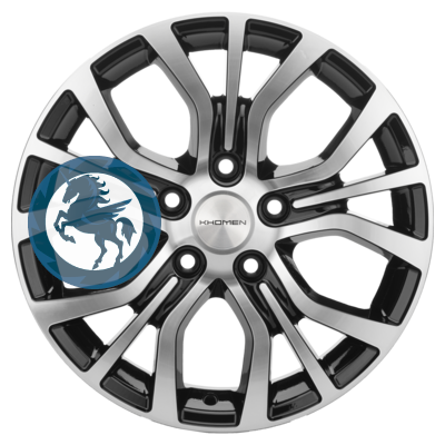   h0404166.  Khomen Wheels KHW1608 (Kia) 6,516 5/114,3 ET41 67,1 Black-FP