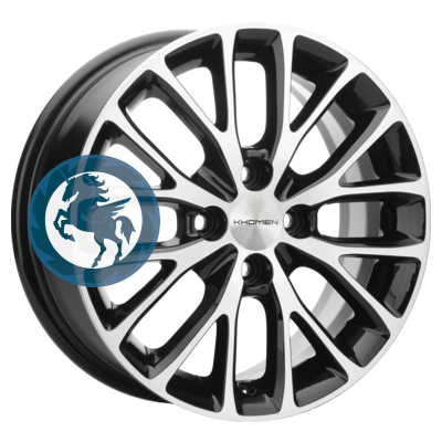   h0404179.  Khomen Wheels KHW1506 (Nexia) 615 4/100 ET45 56,6 Black-FP