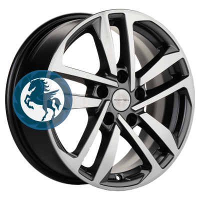   h0404307.  Khomen Wheels KHW1612 (Civic) 6,516 5/114,3 ET41 64,1 Gray-FP