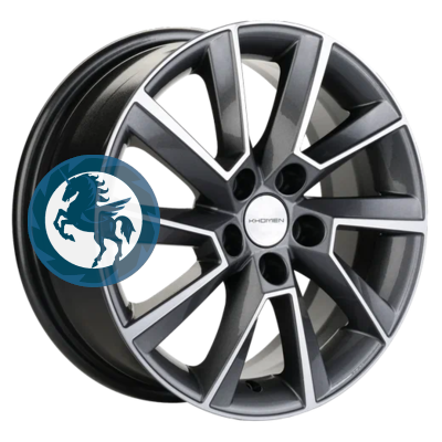   h0404452.  Khomen Wheels KHW1507 (Aveo) 615 5/105 ET39 56,6 Gray-FP