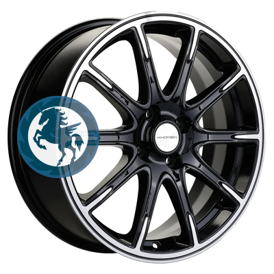   h0404767.  Khomen Wheels KHW1707 (KIA Rio I/II Solaris I/II) 6,517 4/100 ET44 54,1 Black-FP