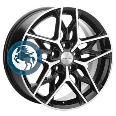   h0404772.  Khomen Wheels KHW1709 (Besturn X40) 717 5/114,3 ET40 57,1 Black-FP