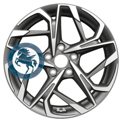   h0404873.  Khomen Wheels KHW1716 (Changan CS35 Plus) 717 5/110 ET46 63,3 Gray-FP