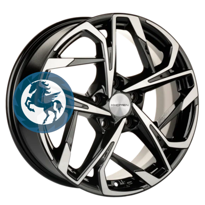   h0405059.  Khomen Wheels KHW1716 (DFM580) 717 5/110 ET45 67,1 Black-FP
