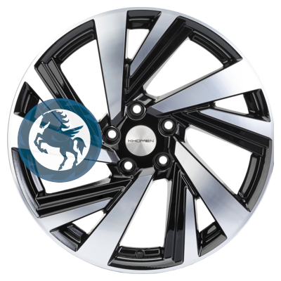 ���������� ������ h0405062. ���� Khomen Wheels KHW1801 (Kodiaq/Tiguan) 7,5�18 5/112 ET43 57,1 Black-FP