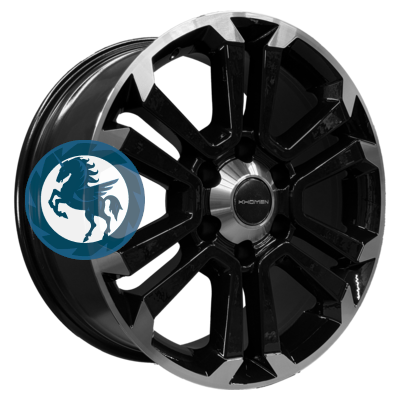 Фотография товара h0405096. Диск Khomen Wheels KHW1817 (Pajero) 7,5х18 6/139,7 ET46 67,1 Black-FP