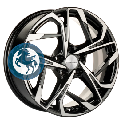   h0405137.  Khomen Wheels KHW1716 (Changan/Geely/Lexus/Toyota) 717 5/114,3 ET45 60,1 Black-FP