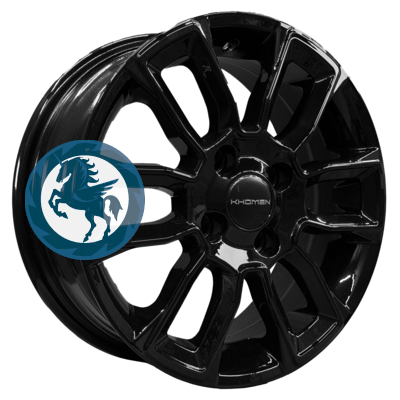   h0405163.  Khomen Wheels KHW1406 (Solaris/Logan/Rio) 5,514 4/100 ET43 67,1 Black