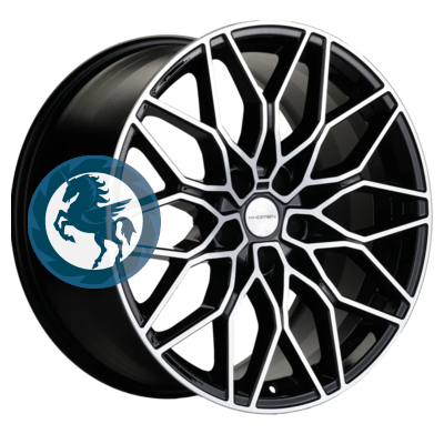   h0405215.  Khomen Wheels KHW1902 (Audi/VW) 8,519 5/112 ET30 66,6 Black-FP