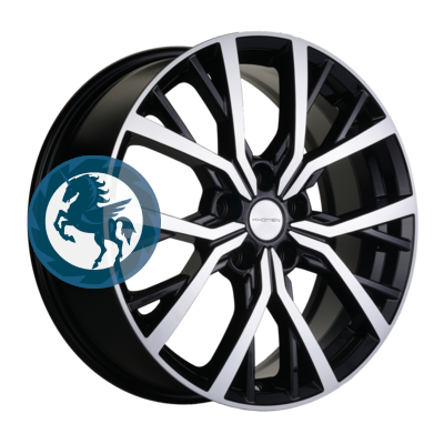   h0405276.  Khomen Wheels KHW1806 (Karoq) 718 5/112 ET45 57,1 Black-FP
