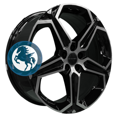   h0405358.  Khomen Wheels KHW1909 (Chery Tiggo 8 (Pro/Pro Max)) 7,519 5/108 ET47 60,1 Black-FP